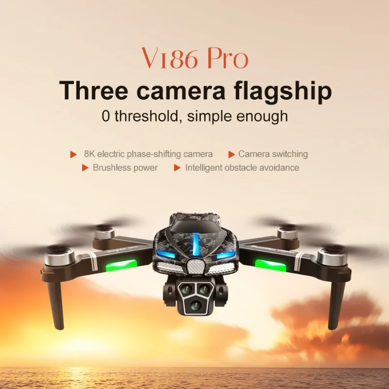 Drone Gimbal - Nieuwe V186 Pro Drone Professionele Borstelloze