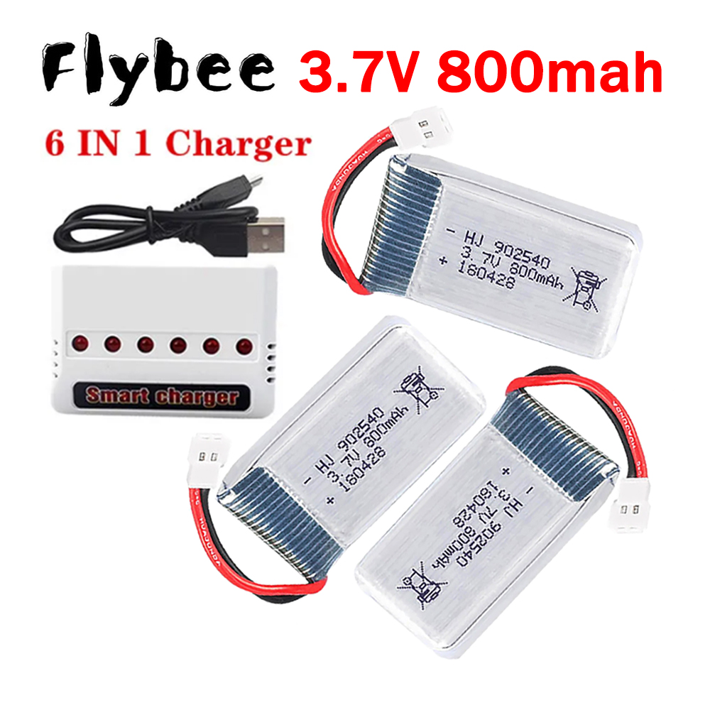 Drone Charger - MEW 800mAh 3.7V Lipo Batterij +