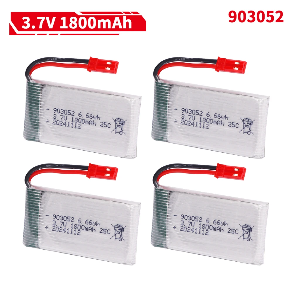 Drone Charger - 3.7V 1800mAh 903052 lipo Batterij XH4.0