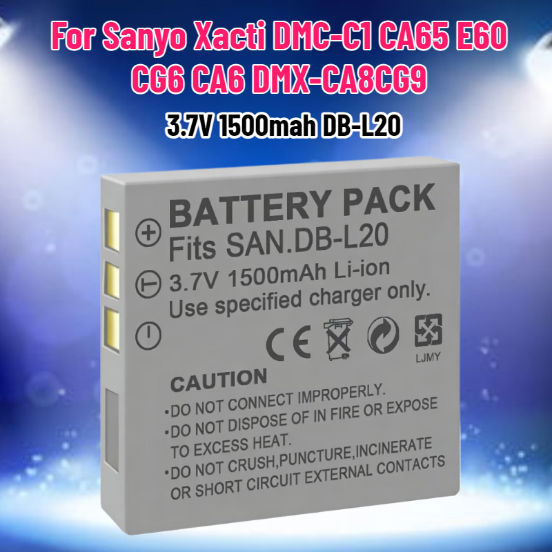 Drone Camera - 3.7V 1500mAh DB-L20 batterij voor Sanyo