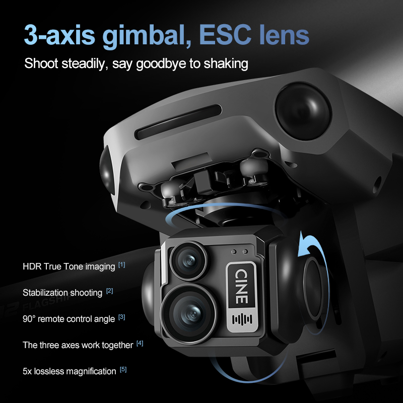 8K 3-assige Gimbal Brushless 7 - Drone Gps Mount recensie en prijs