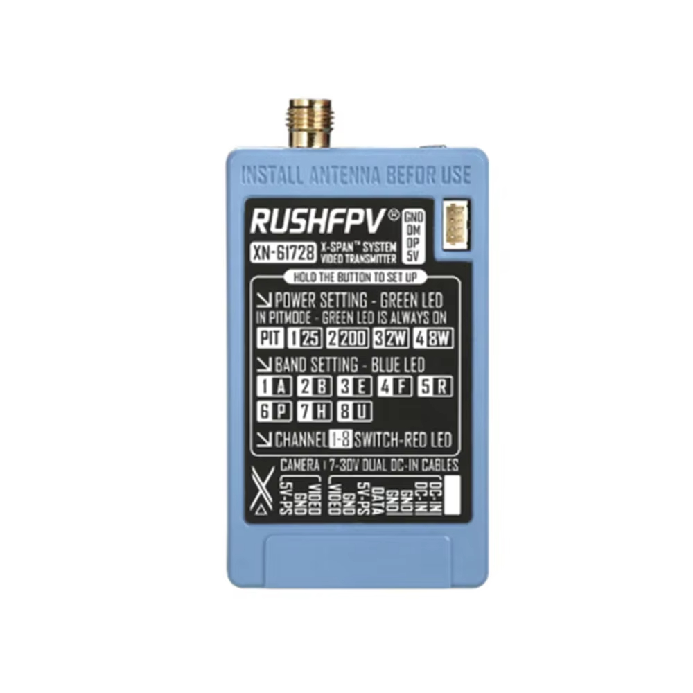 RUSHFPV 6.1‑7.2G 8W X61728 VTX - Drone Receiver recensie en prijs