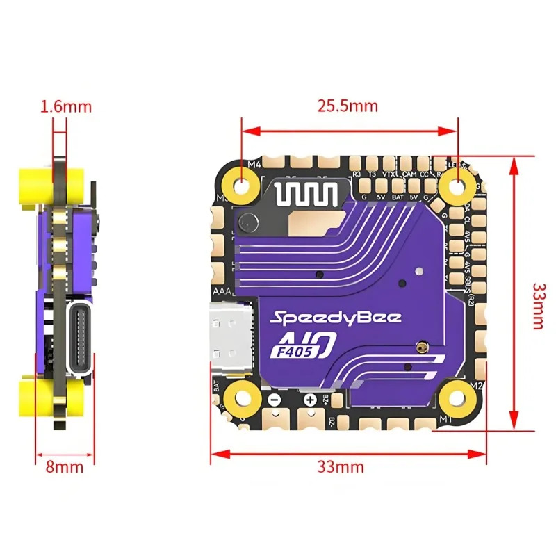 SpeedyBee F405 AIO Flight Cont - Drone Esc recensie en prijs