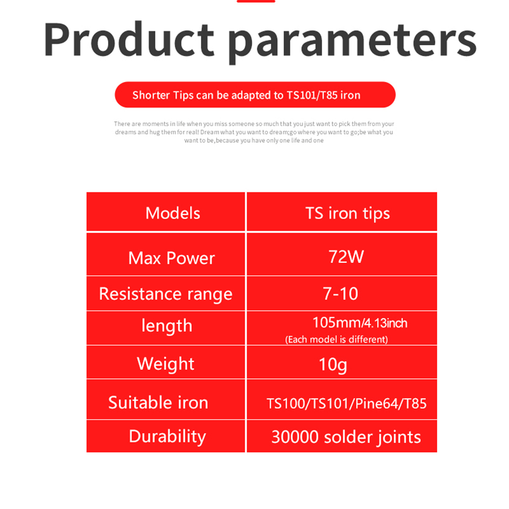 TS101/TS100/T85 Soldeerbouttip - Drone Buzzer recensie en prijs